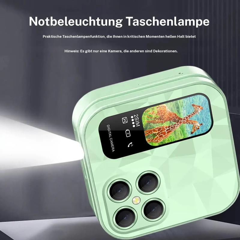 FUFFi Klappbares Mini Handy mit 2,4 Zoll Display, 2G Netzwerk,Dual SIM, FM Radio