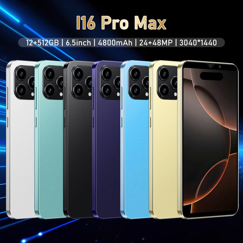 16 Pro Max Smartphone with 12GB RAM 512GB Android Storage
