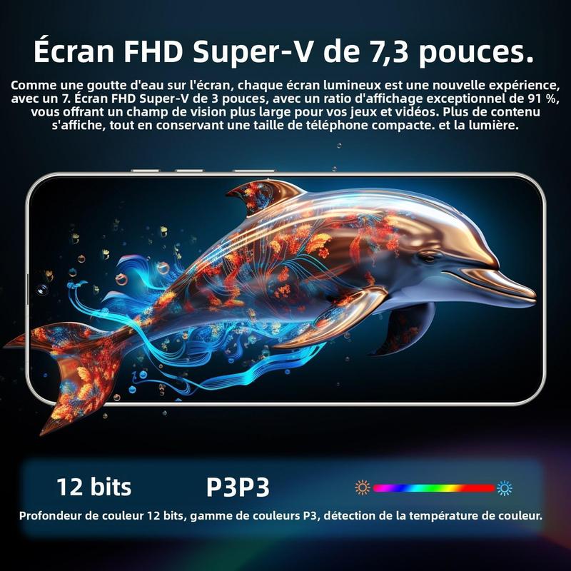 Smartphone T+25 512GB Titan Frame 108MP Auto Focus Cam 7 3 Incell Screen 7800mAh 5G Dual SIM 3 Colors With Case