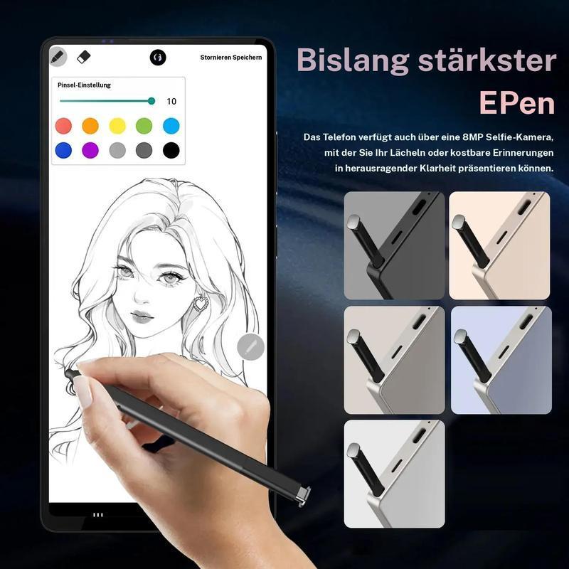S25 Ultra 7,3 Zoll Smartphone, 4G-5G Netzwerk entsperrt mit Stylus Silikonhülle