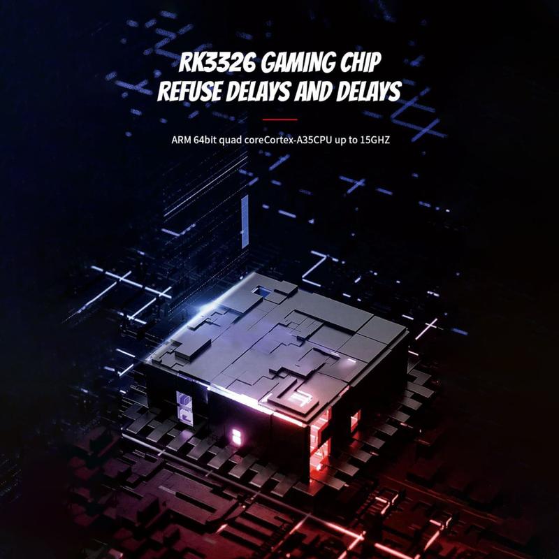 Console de jeu vidéo Portable IPS 3,5 inch, avec double Joystick 3D, pour système Linux