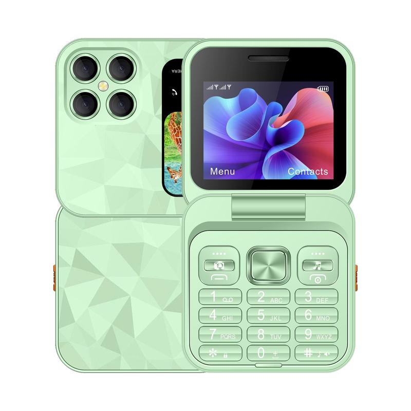 FUFFi Klappbares Mini Handy mit 2,4 Zoll Display, 2G Netzwerk,Dual SIM, FM Radio