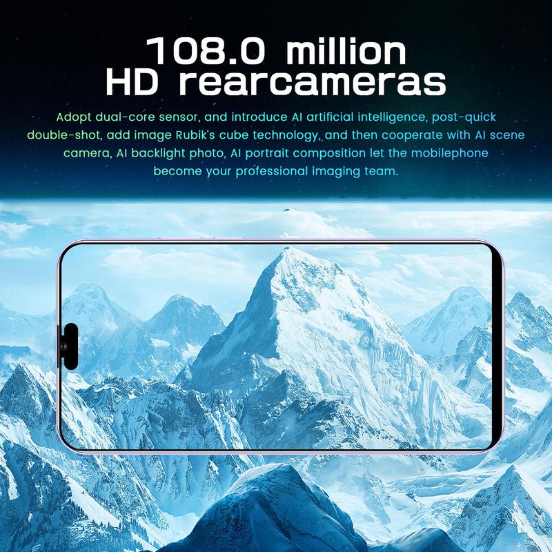 Android 16 Pro Max Smartphone 6.8 Inch Screen 16G+1T Gaming Tested Essential Photography