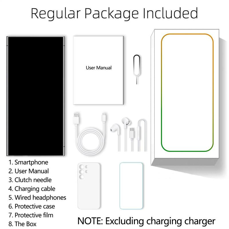 Fuffi-S24 Pro 6,8 Zoll Smartphone, 1 Stück 256GB ROM 8GB RAM Handy mit Stift