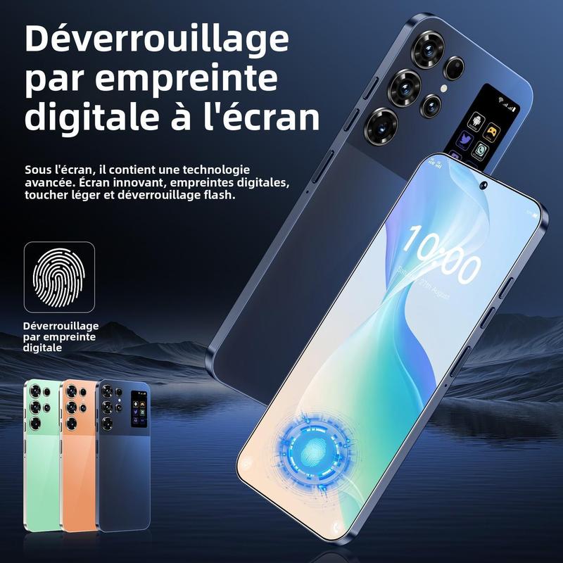 Smartphone T+25 512GB Titan Frame 108MP Auto Focus Cam 7 3 Incell Screen 7800mAh 5G Dual SIM 3 Colors With Case