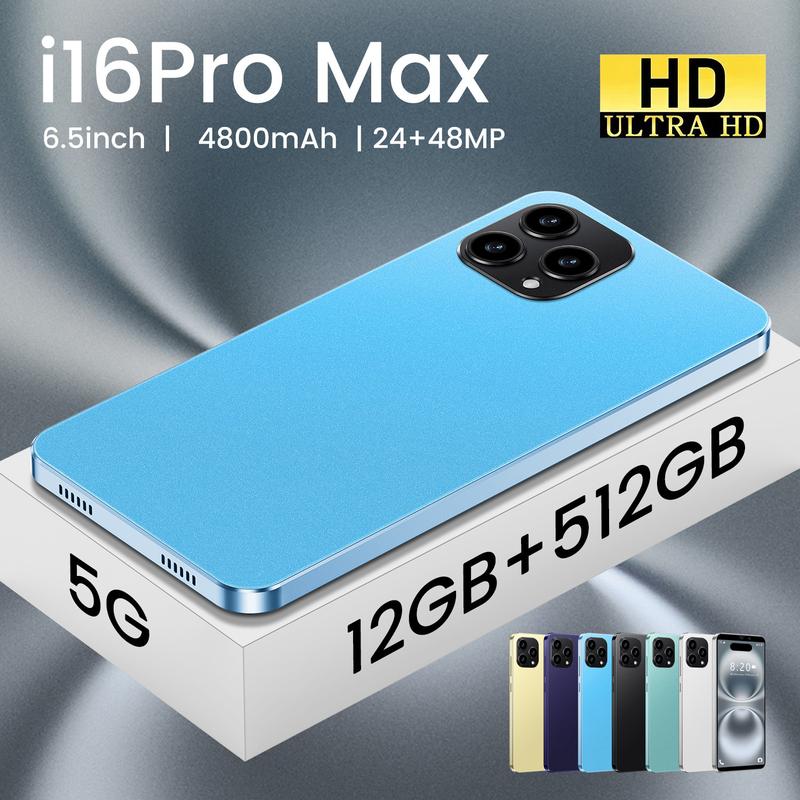 16 Pro Max Smartphone with 12GB RAM 512GB Android Storage