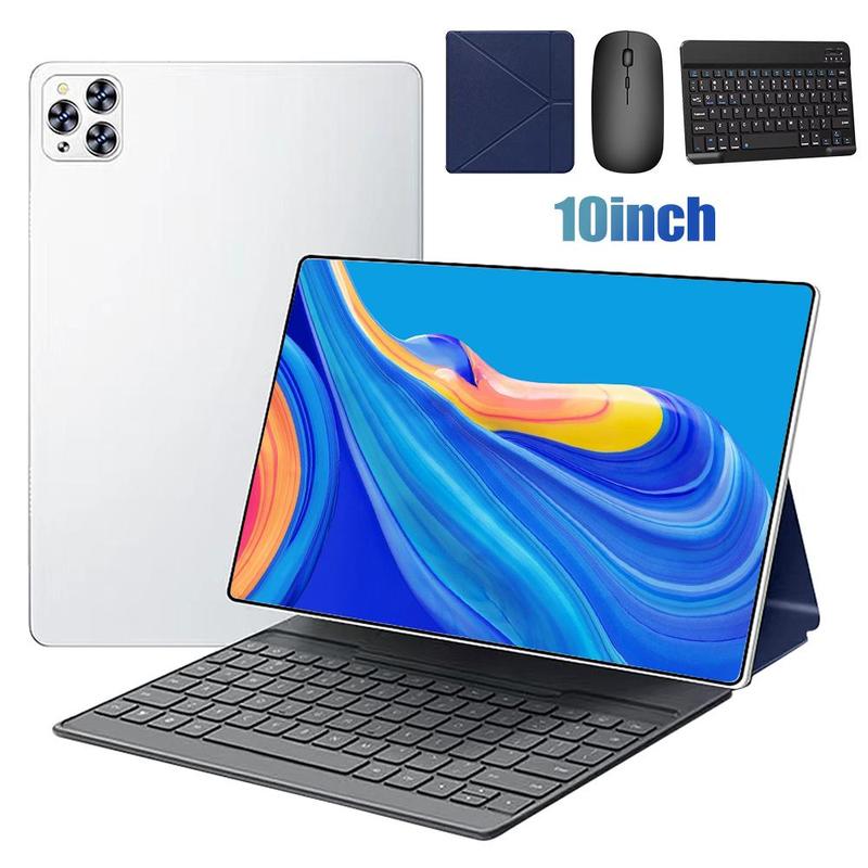 10,1 Zoll Android Tablet mit Tastatur & Schutzhülle-8+256 - Leistungsstarkes Komplettset mit 13MP Kamera - Inkl. Stylus & 5000mAh Akku