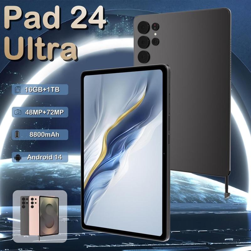 pad s24 ultra Neues 2025 Smart-Tablet 10,5 Zoll 16+1TB Dual-SIM-Karte