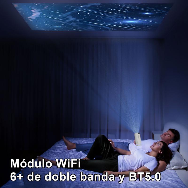 [European Warehouse] NIKLOK Mini Portable Projector 4K/290 ANSI, with WiFi 6, BT5.0