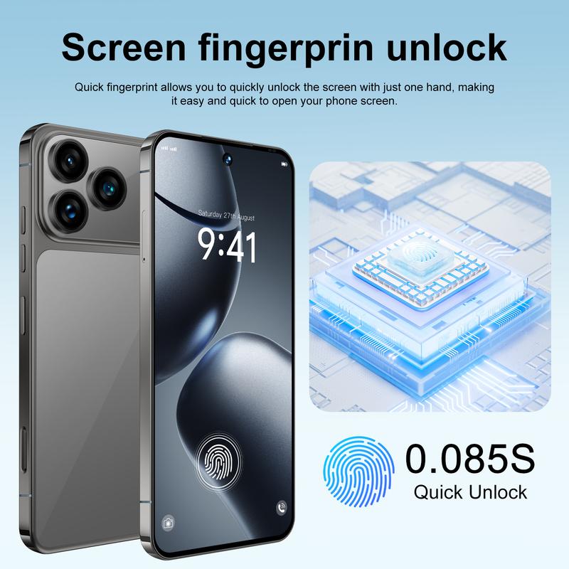 BK17 Pro Max Smartphone Dynamic Island Seitlich angebrachte Kamerataste 8+256 GB flüssiger Prozessor