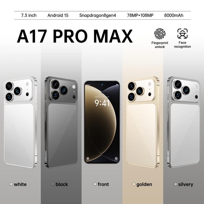 BK17 Pro Max Smartphone Dynamic Island Seitlich angebrachte Kamerataste 8+256 GB flüssiger Prozessor