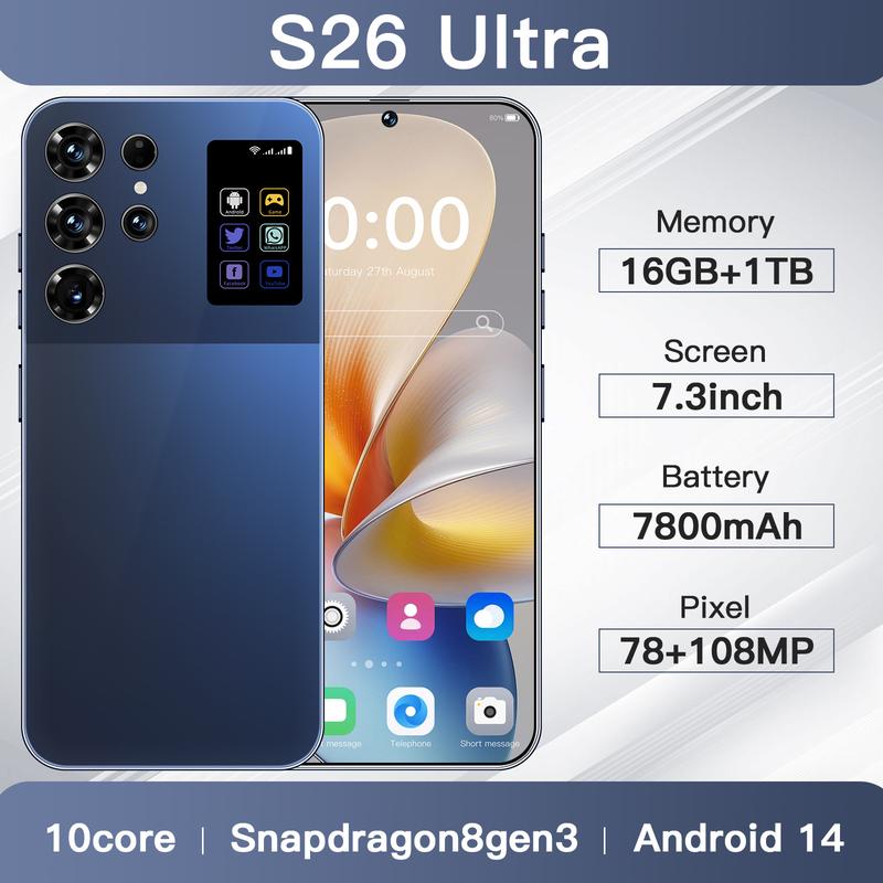 EU Lagerbestand!S26 Ultra: 7,3" Punch-Screen + 16+1TB