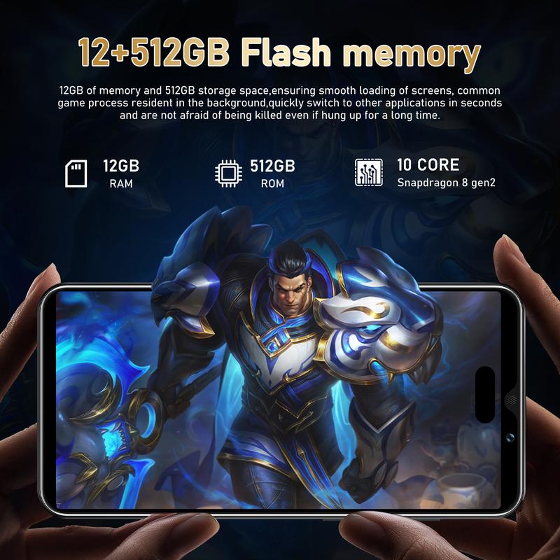 16 Pro Max Smartphone with 12GB RAM 512GB Android Storage