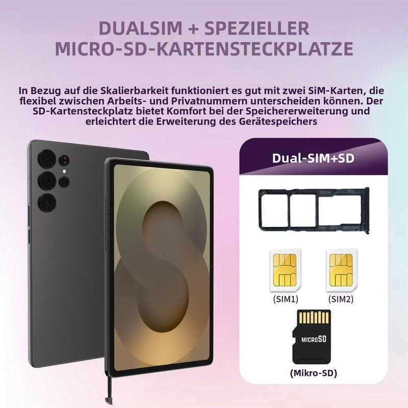 pad s24 ultra Neues 2025 Smart-Tablet 10,5 Zoll 16+1TB Dual-SIM-Karte