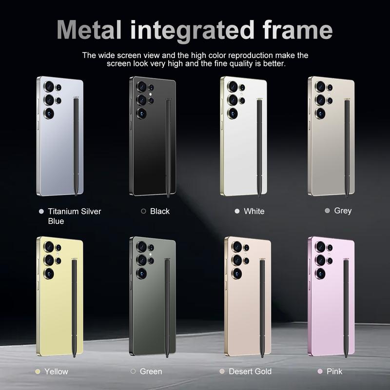 S25 Ultra 7,3-Zoll Android Smartphone 16GB+1TB ROM mit Stylus, 5G Dual-SIM Mobiltelefon