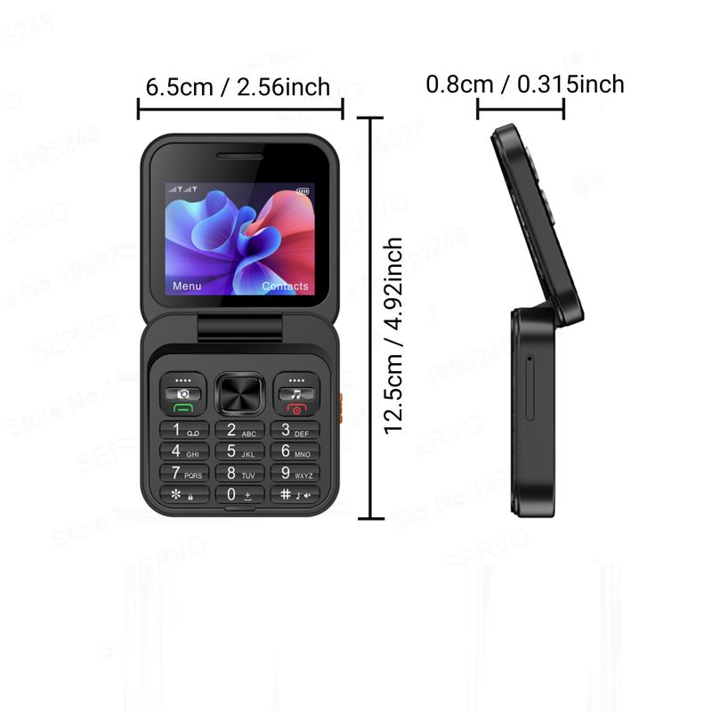 FUFFi Klappbares Mini Handy mit 2,4 Zoll Display, 2G Netzwerk,Dual SIM, FM Radio