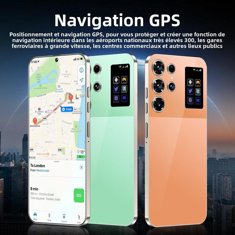 Smartphone T+25 512GB Titan Frame 108MP Auto Focus Cam 7 3 Incell Screen 7800mAh 5G Dual SIM 3 Colors With Case