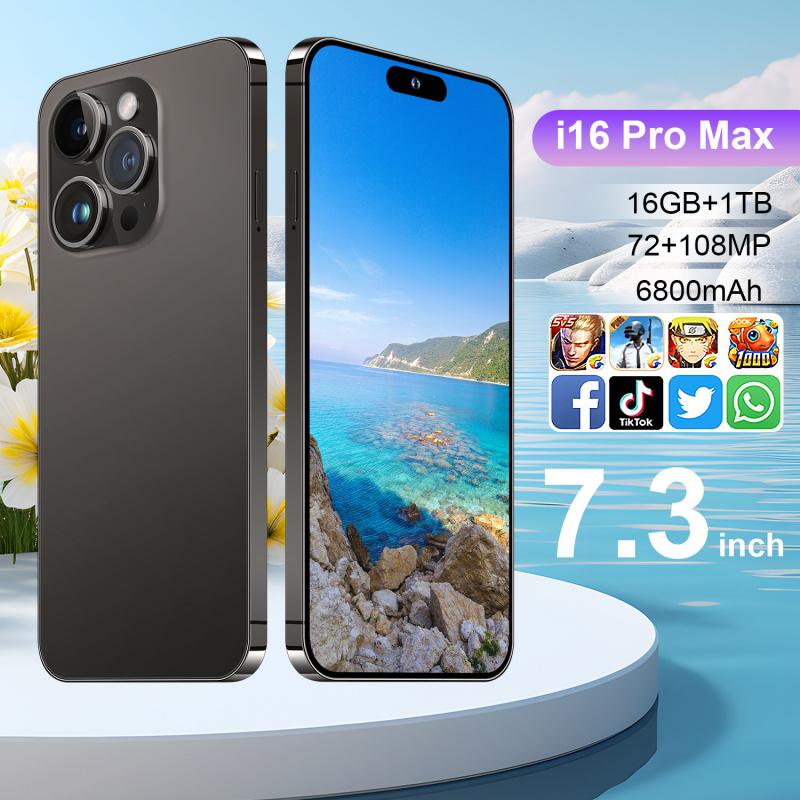 16 Pro Max Handy 16+1TB Großbildschirm