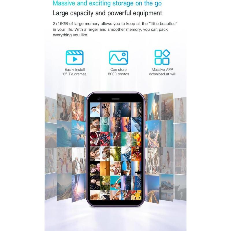 Mini Smartphone XS15,3G 3.0 Inch HD 2GB+16GB Android 8.1