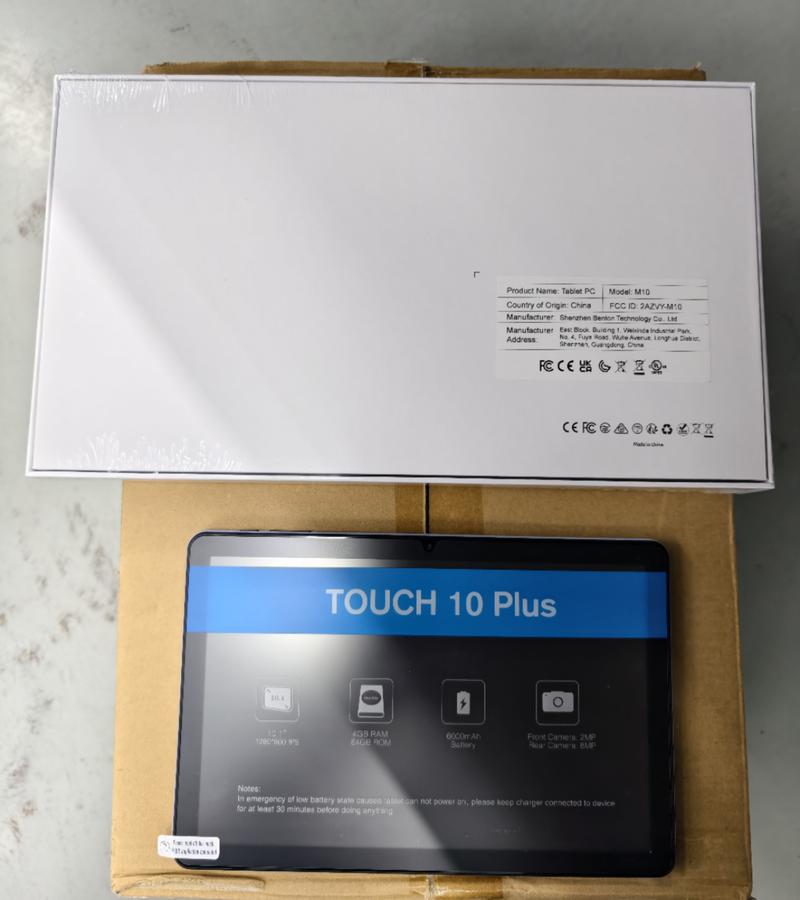 Ensemble de tablette Android 10,1 pouces, processeur 8 cœurs, tablette 4G avec mémoire de fonctionnement de
