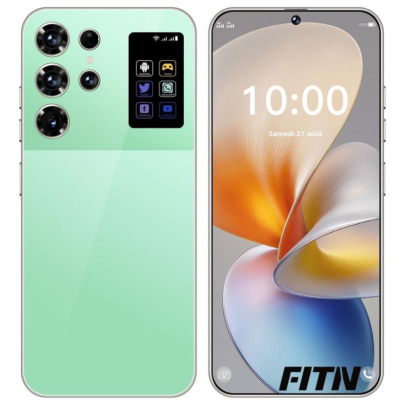 Smartphone T+25 512GB Titan Frame 108MP Auto Focus Cam 7 3 Incell Screen 7800mAh 5G Dual SIM 3 Colors With Case