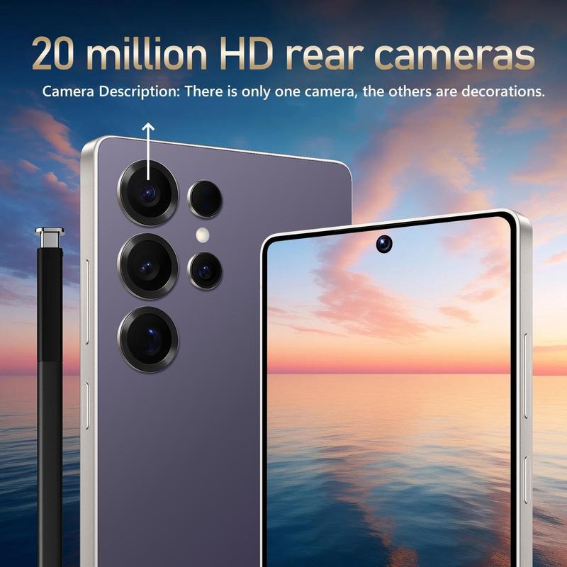 Fuffi-S24 Pro 6,8 Zoll Smartphone, 1 Stück 256GB ROM 8GB RAM Handy mit Stift