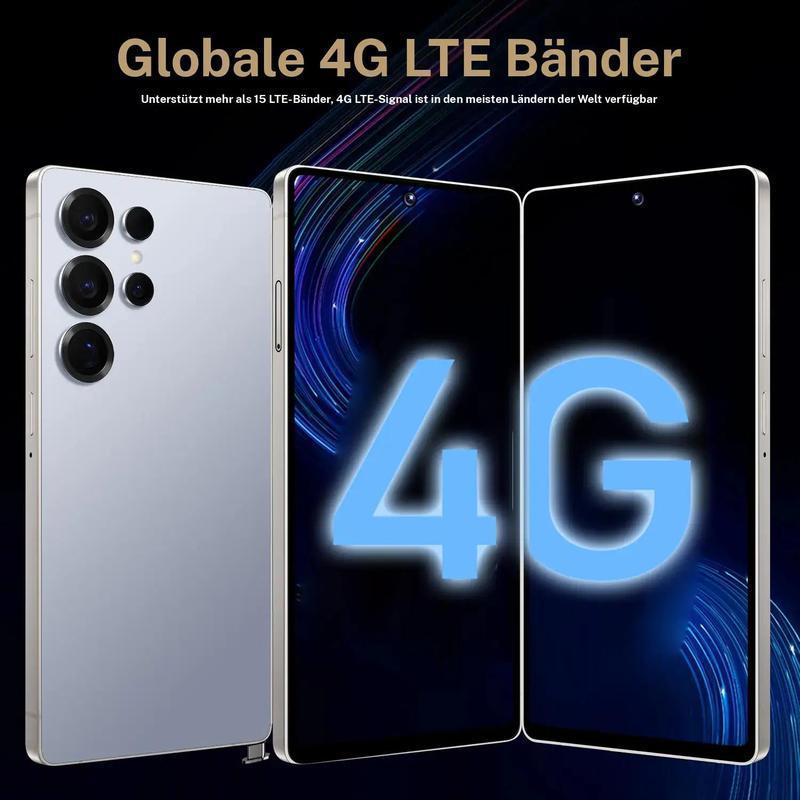 S25 Ultra 7,3 Zoll Smartphone, 4G-5G Netzwerk entsperrt mit Stylus Silikonhülle