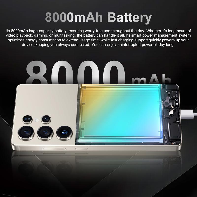 S25 Ultra 7,3-Zoll Android Smartphone 16GB+1TB ROM mit Stylus, 5G Dual-SIM Mobiltelefon