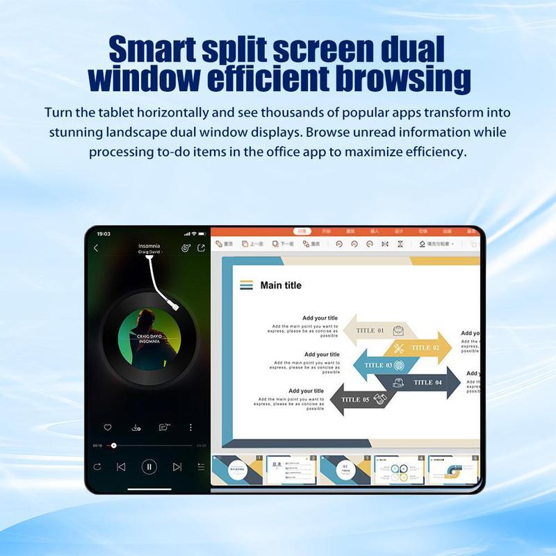 10,1 Zoll Android Tablet mit Tastatur & Schutzhülle-8+256 - Leistungsstarkes Komplettset mit 13MP Kamera - Inkl. Stylus & 5000mAh Akku