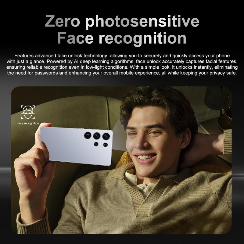 S25 Ultra 7,3-Zoll Android Smartphone 16GB+1TB ROM mit Stylus, 5G Dual-SIM Mobiltelefon